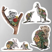 Magnets (Set of 4) - Australian Families 1